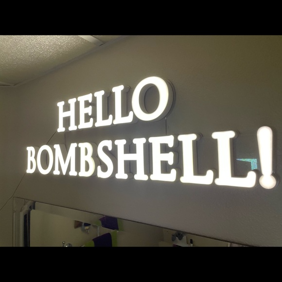 VS Display sign Authentic HELLO BOMBSHELL - Picture 3 of 10